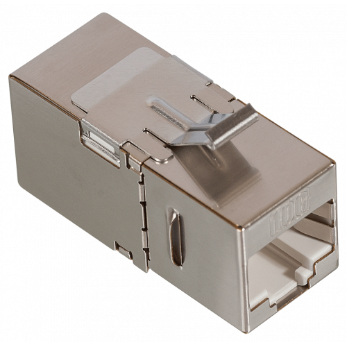 Повторитель портов RJ-45, экранированный, 90 градусов, кат.6A, формата Keystone